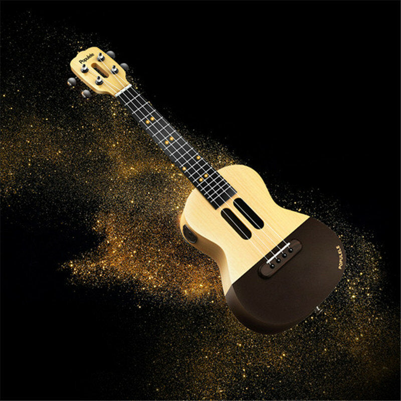 23 Inch 4 String Smart Ukulele with APP Controlled LED Light Bluetooth Connect Gift Image 6