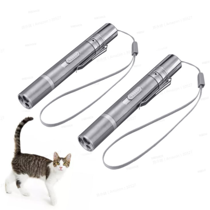 2ps CHARMINER Cat Toys for Cats Dogs Indoor Outdoor Interactive Cat Toys Pointer Cat Toy Rechargeable Cat Toys for Catch Image 1