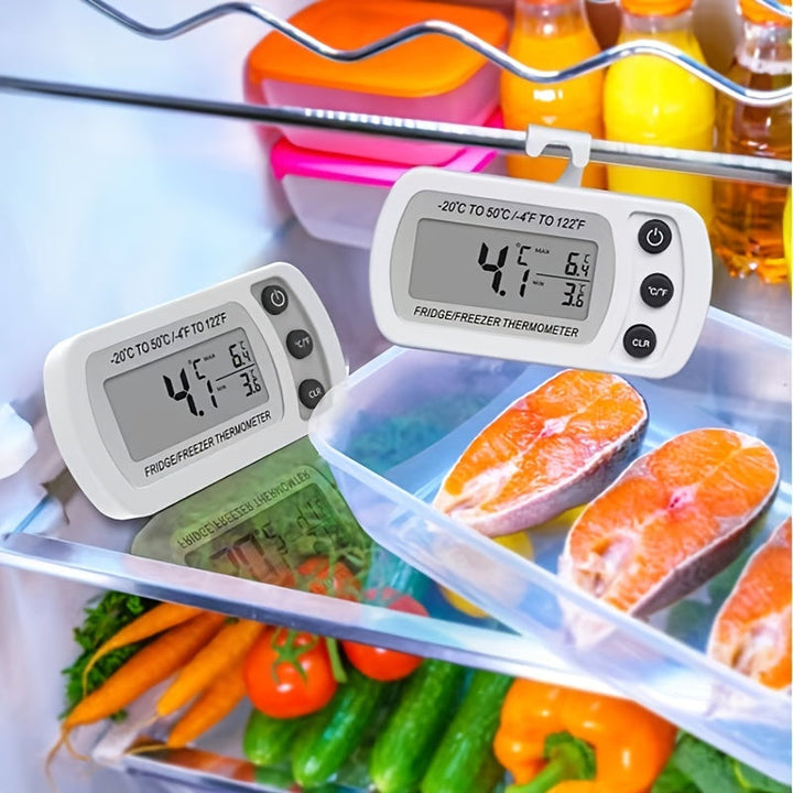 3.5in x 1.8in Waterproof Digital Refrigerator Thermometer For Kitchen Restaurants Image 2