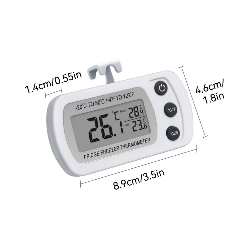 3.5in x 1.8in Waterproof Digital Refrigerator Thermometer For Kitchen Restaurants Image 5