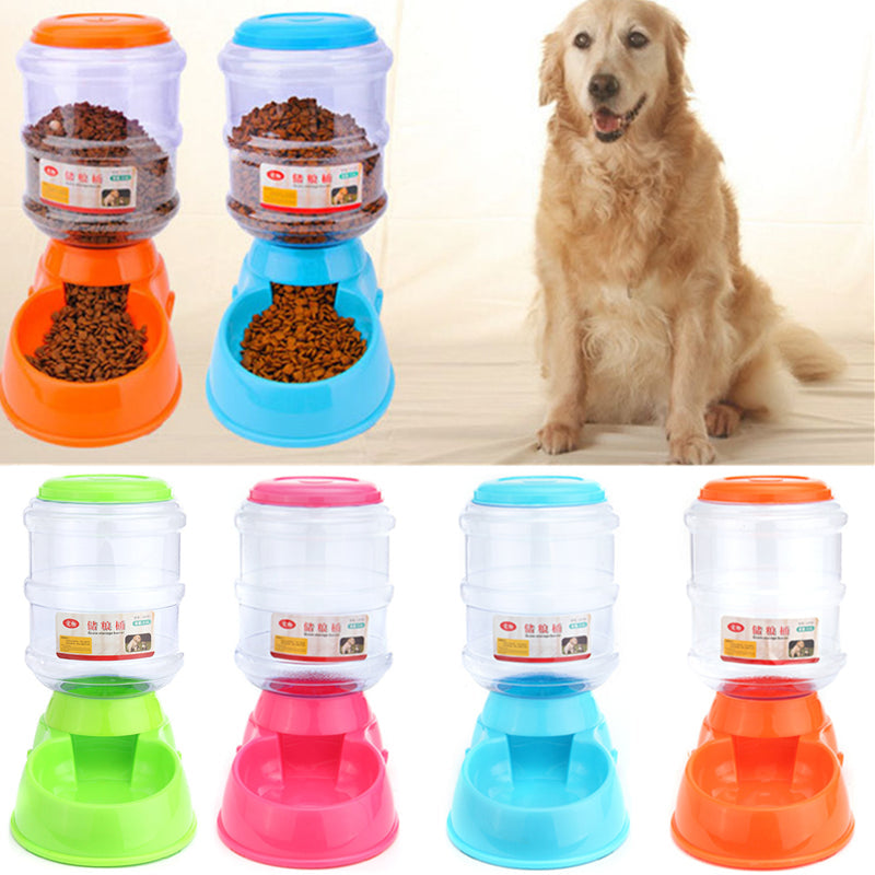 3.5L Automatic Pet Water Food Dispenser Dog Cat Large Feeder Pet Bowl DTTT Image 1