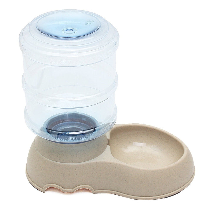 3.75L Portable Autoxic Pet Dog Food Water Bottle Dispenser Dish Bowl Feeder Image 9