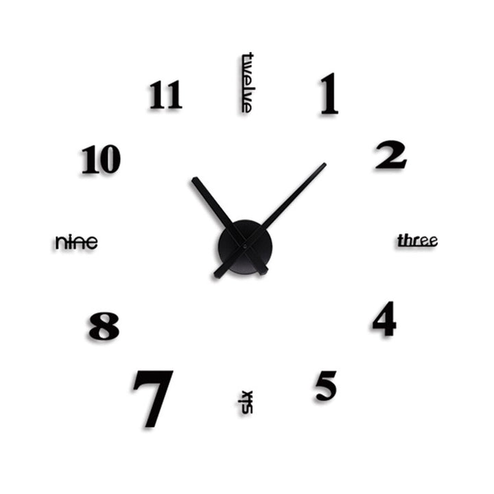 DIY Wall Clock Silent Quartz Wall Night Clocks DTTT Image 1