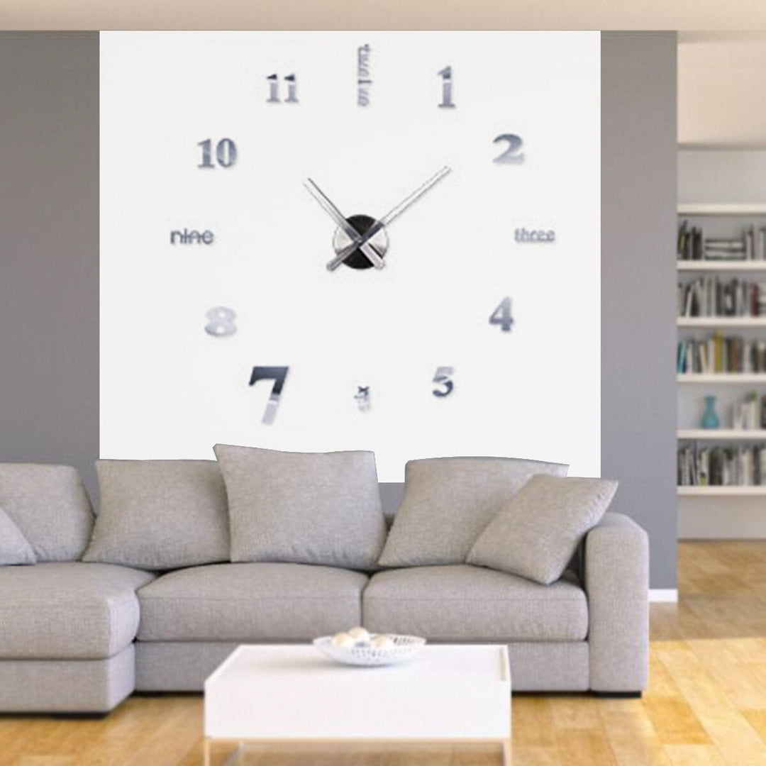 DIY Wall Clock Silent Quartz Wall Night Clocks DTTT Image 4