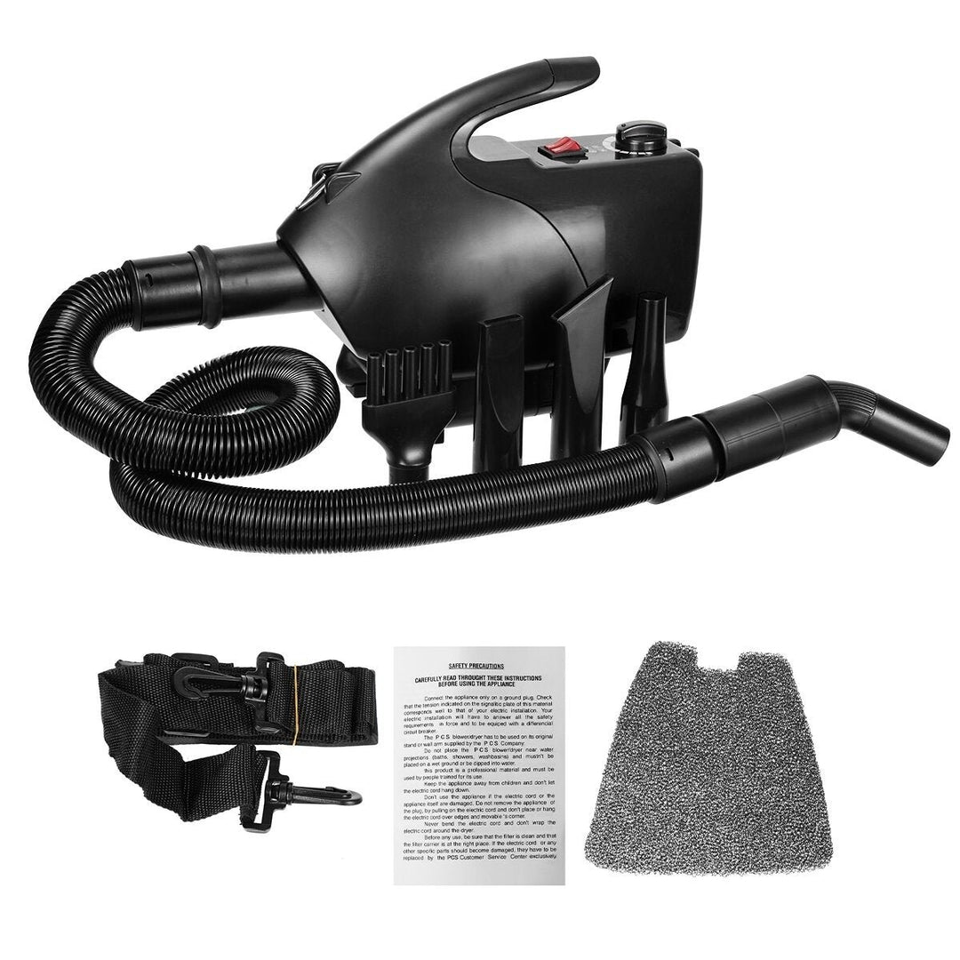 2800W Low Noise Pet Hair Dryer Dog Cat Grooming Heater Adjustable Heat Resistance Pet Blower Image 1