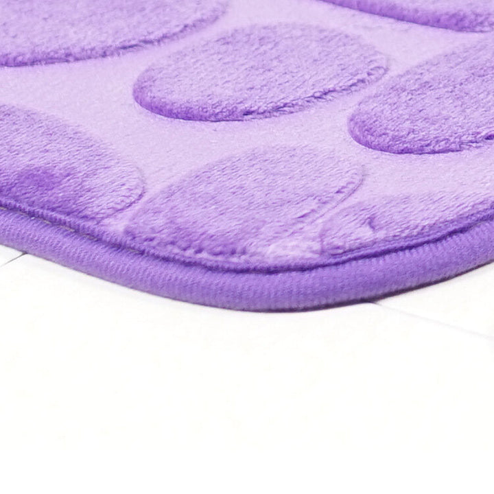 2pcs Flannel Toilet Lid Bath Rugs Soft Floor Home Anti Slip Liner Memory Foam Durable Cover Shower Carpets Bathroom Mat Image 5