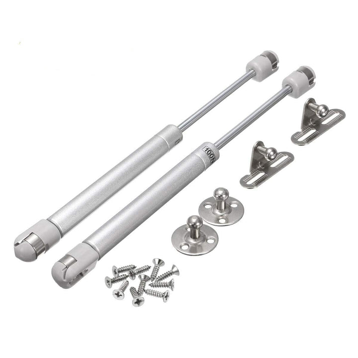 2Pcs 80-150N Hydraulic Gas Strut Lift Support Pressure Spring Damper for Kitchen Cupboard Bookcases Door Hinges Image 1