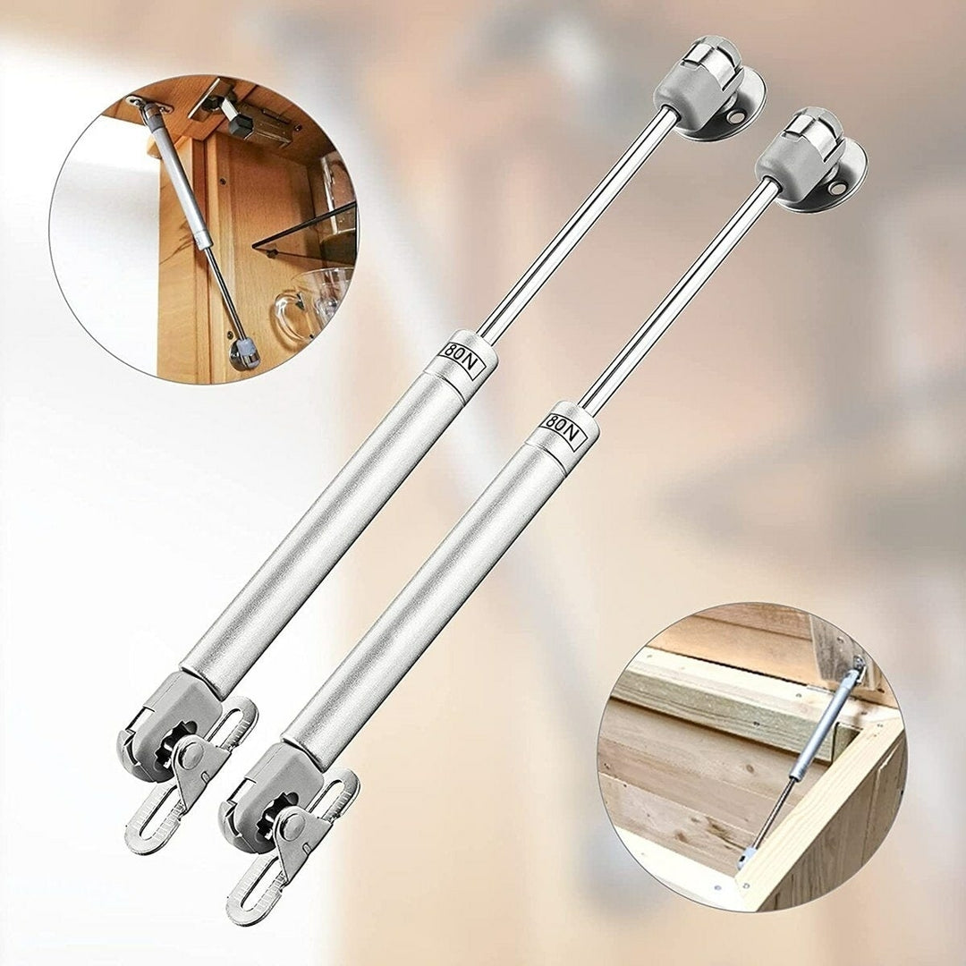 2Pcs 80-150N Hydraulic Gas Strut Lift Support Pressure Spring Damper for Kitchen Cupboard Bookcases Door Hinges Image 4