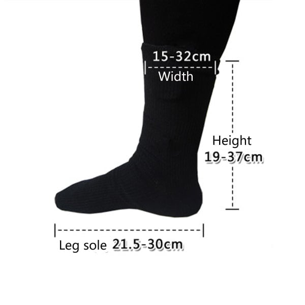 2pcs Electric Heated Hot Boot Socks Foot Heater For Motorcycle Riding Skiiing Size Image 4