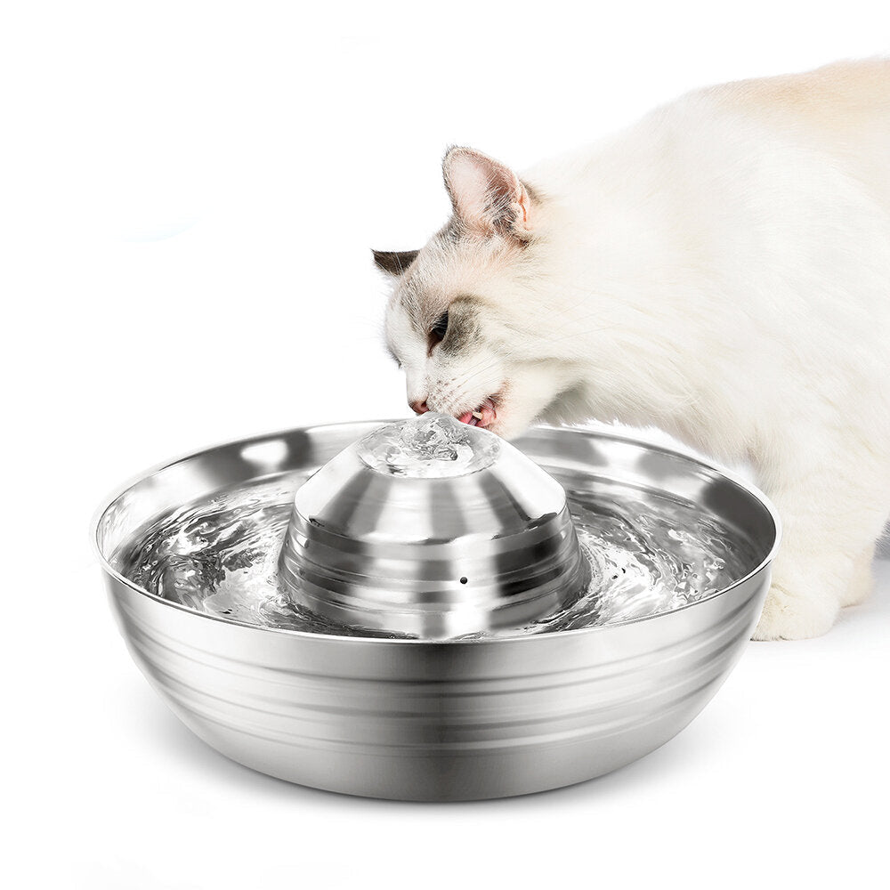 2L Dog Water Smart Fountain Dispenser 360 drinkable Bowl Cat Feeder Puppy Stainless Steel Intelligent Pet Supplies Image 6