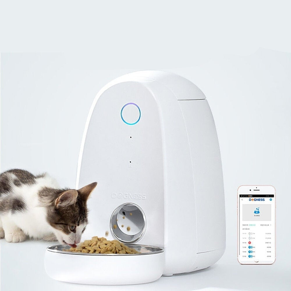 2L Intelligent Pet Feeder APP Remote Control Dog Cat Feeder with Feeding Schedule Function Anti-food Jammed Design Image 4