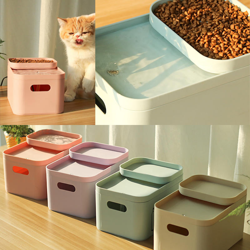 2L Pet Automatic Filter Water Dispenser Dog Cat Water Food Bowl PP Hunting Dog Feeder Image 8