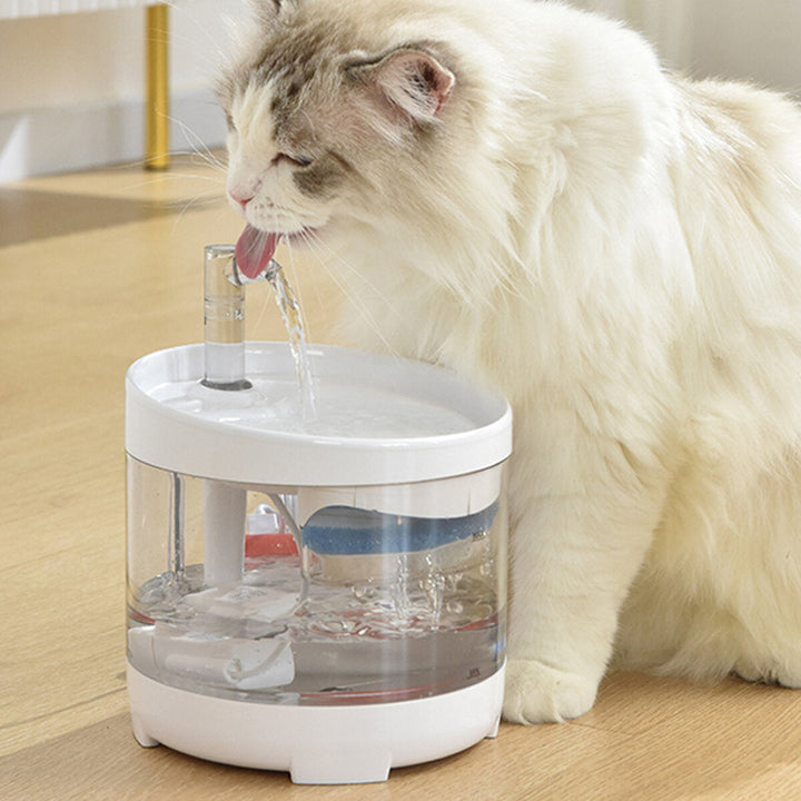 2L Automatic Water Dispenser Adjustable Water Flow Cat Water Fountain Clear Ultra Quiet Cat Dog Water Dispenser Feeder Image 6