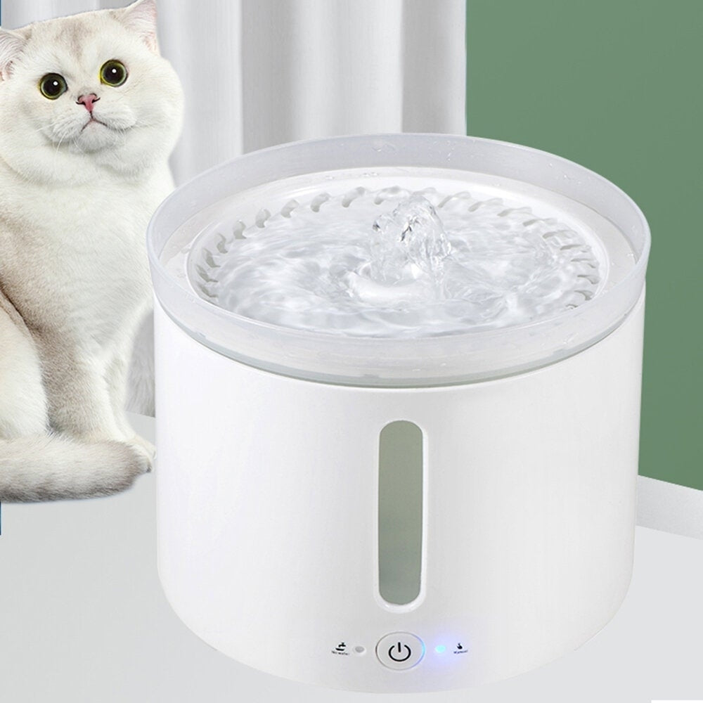 2L Pet Cat Fountain Drinking Window LED Autoxic Dog Cat Water Drinking Bowl USB Pet Drinking Dispenser Image 3