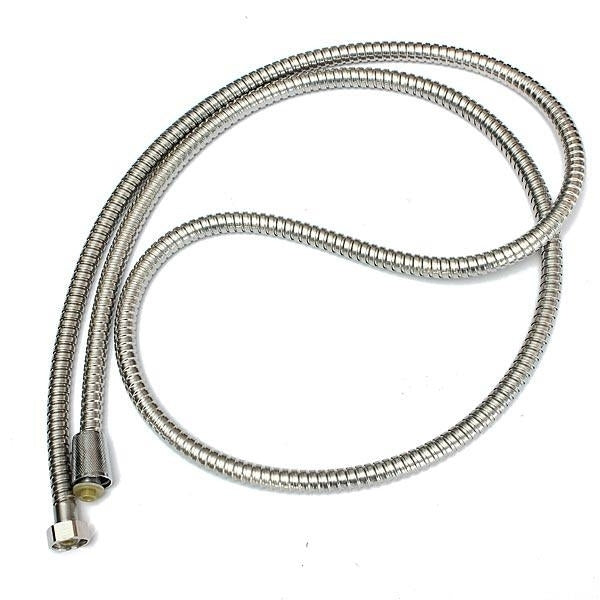 2M Flexible Stainless Steel Chrome Shower Head Bathroom Water Hose Image 4