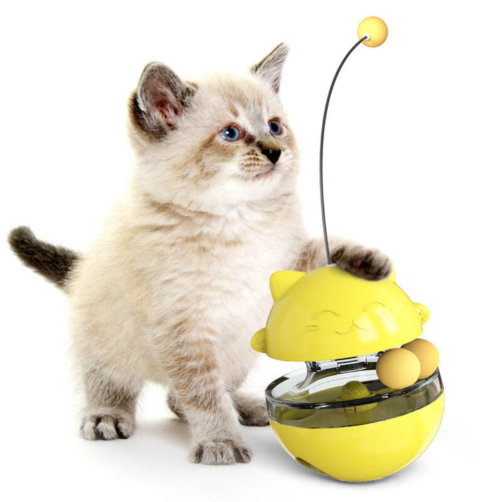 3-In-1 Interactive Cat Leaking Food Ball with Teasing Wand Pet Slow Food Image 9