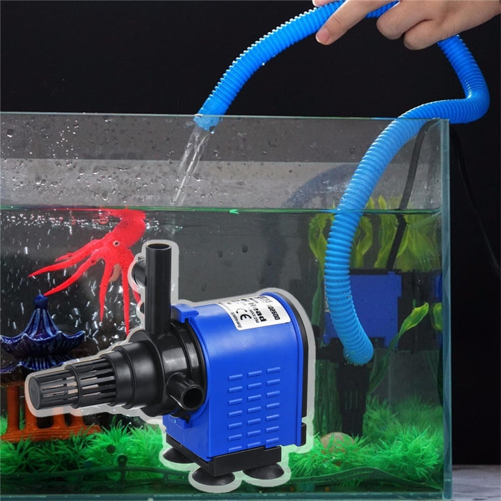 3-in-1 Submersible Aquarium Filter Pump Fish Tank Pond Fountain Water Filter Pump Image 2