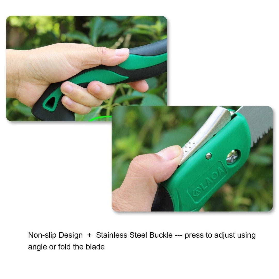 250mm Folding Hand Saw Pruning with Razor for Wood Tree Camping Trimming Gardening Image 4