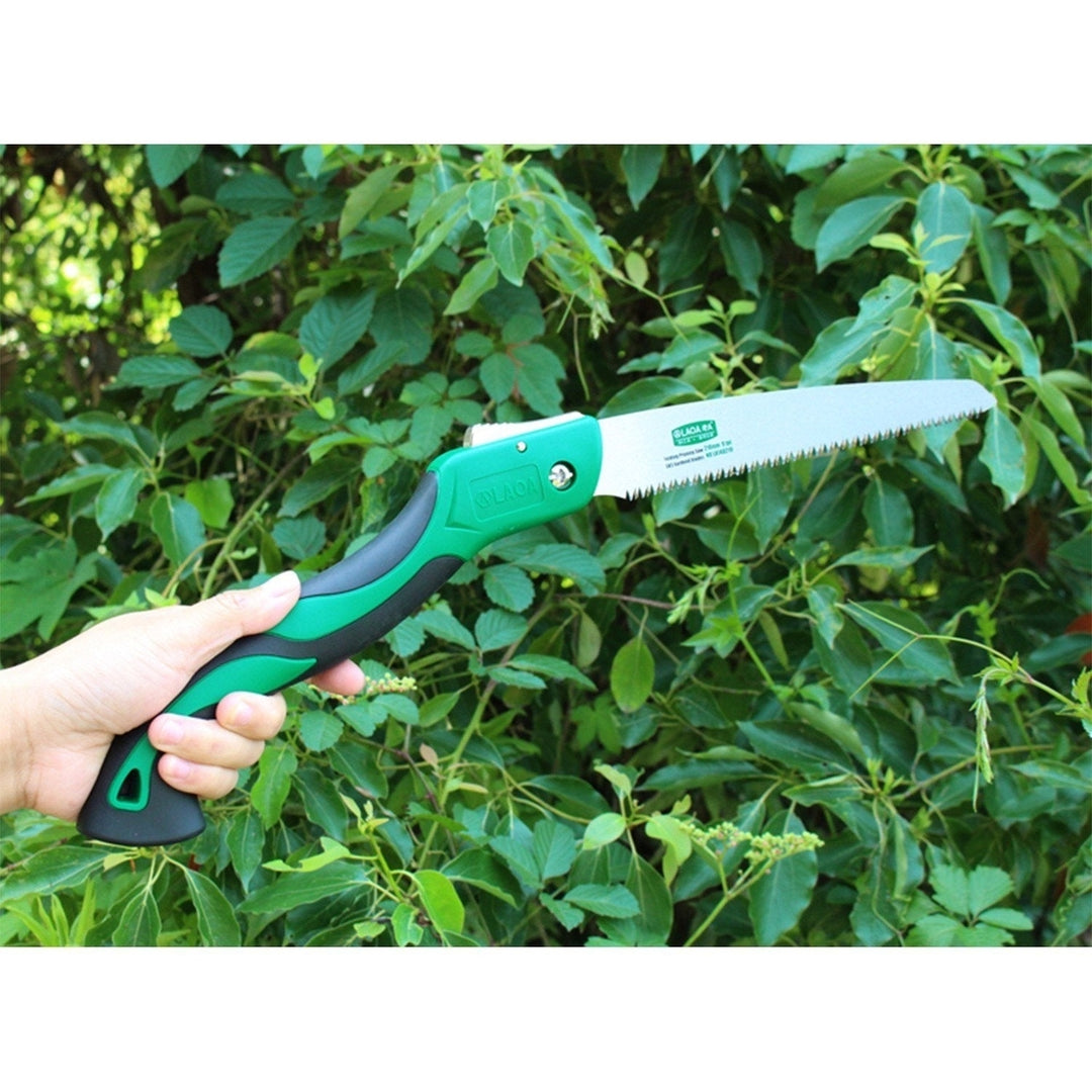 250mm Folding Hand Saw Pruning with Razor for Wood Tree Camping Trimming Gardening Image 10