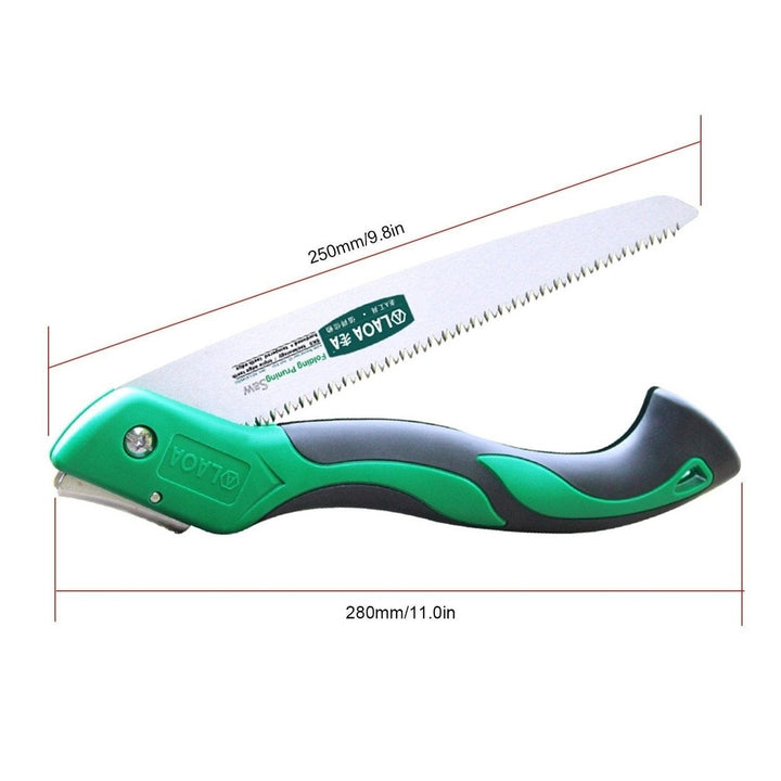 250mm Folding Hand Saw Pruning with Razor for Wood Tree Camping Trimming Gardening Image 12