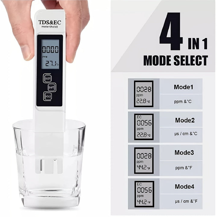 3 In 1 Water Tester With Digital LCD Display For Aquariums Image 4