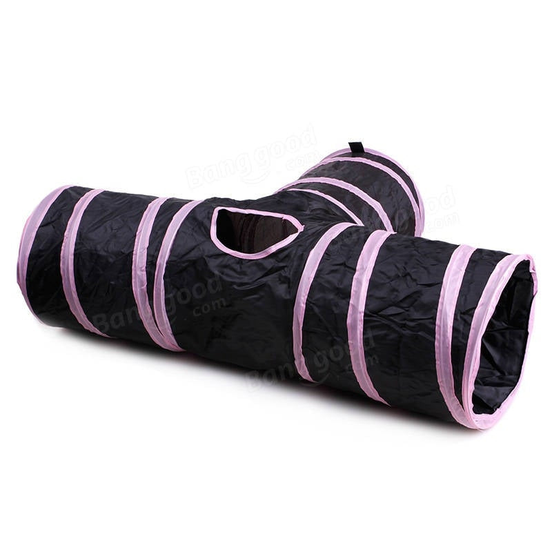 3 Way Cat Playing Tunnel Creative Pet Cat Floding Decompression Toys Image 3