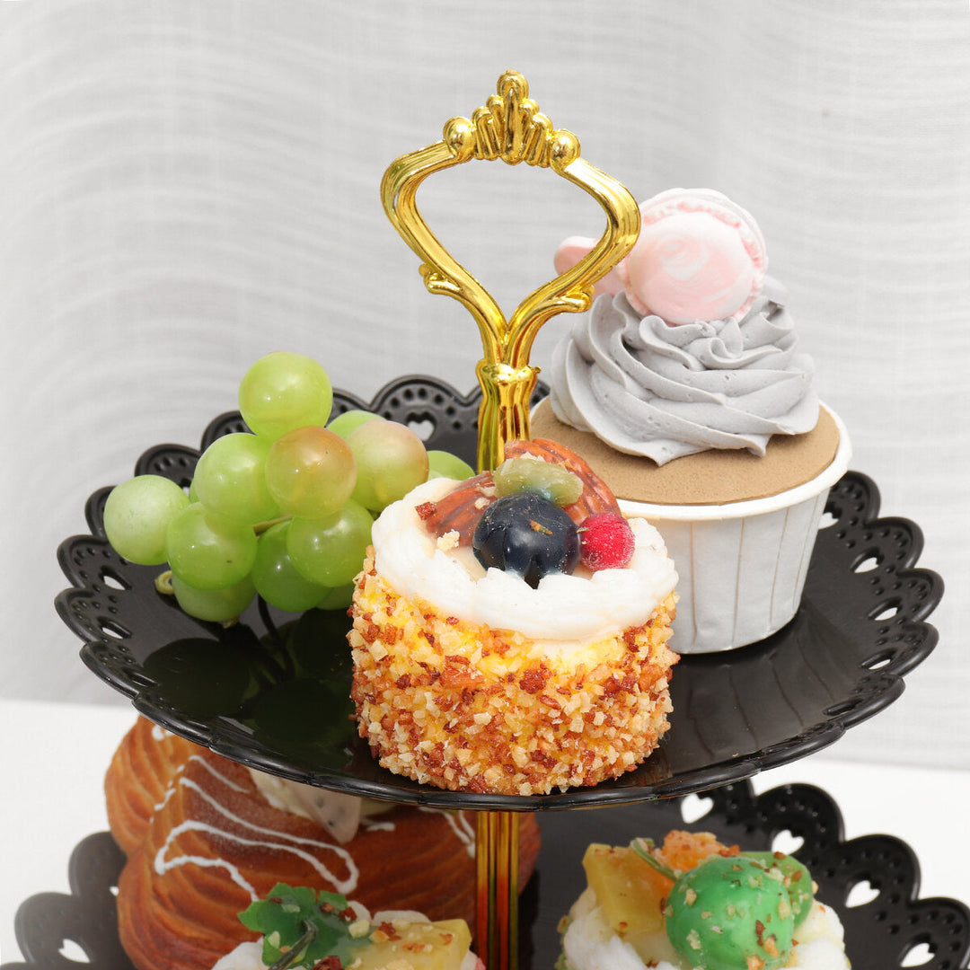 3 Tier Cupcake Stand Dessert Afternoon Tea Plate Party Wedding Food Tableware Image 5