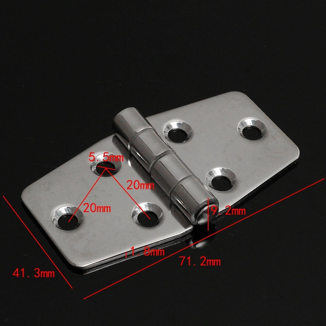 3 Inch Stainless Steel Boat Marine Flush Door Hatch Compartment Hinges Replacement Image 2