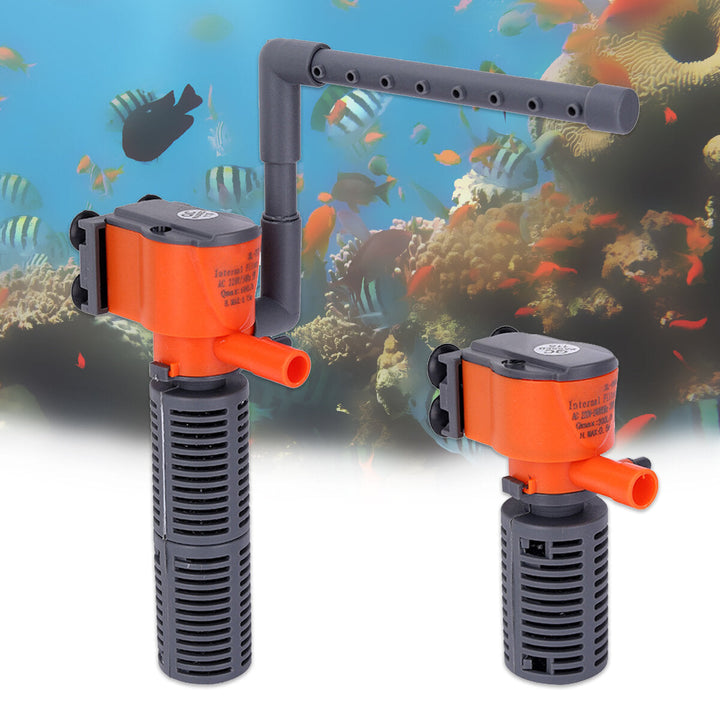 3 IN 1 3,5W Aquarium Water Pump Submersible Tank Tropical Marine Filter Fish Image 6