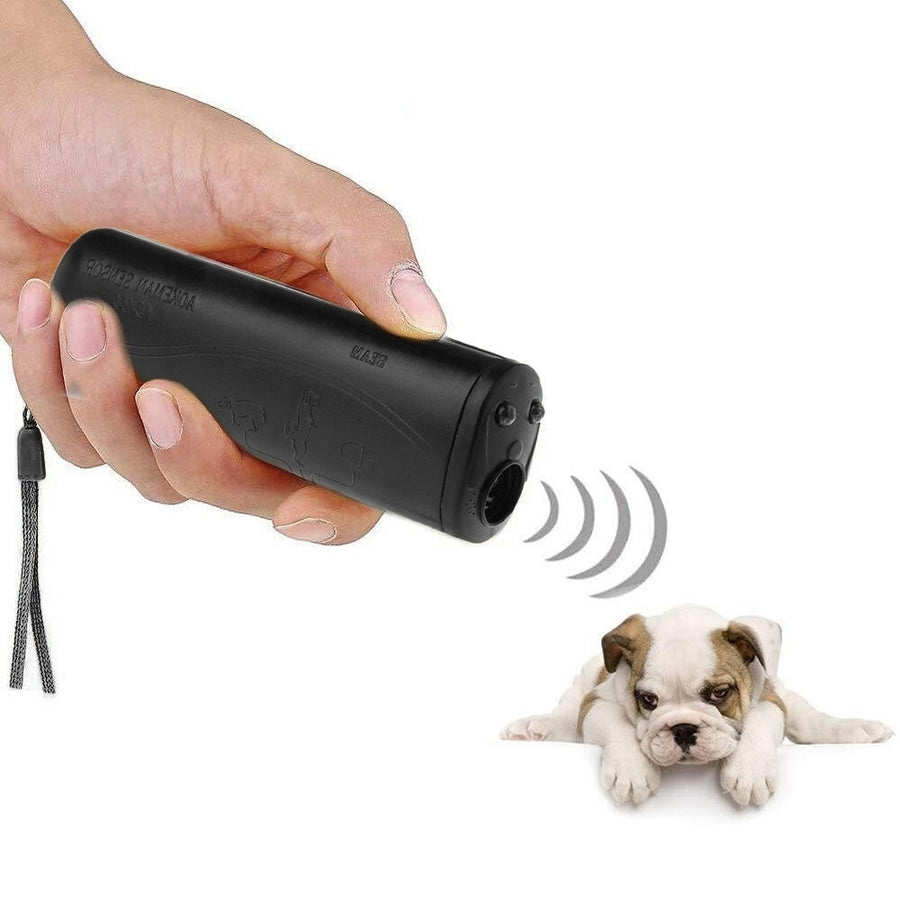 3 In 1 Anti Barking Stop Bark Ultrasonic Pet Dog Repeller Training Device Pet Trainer With LED Image 1