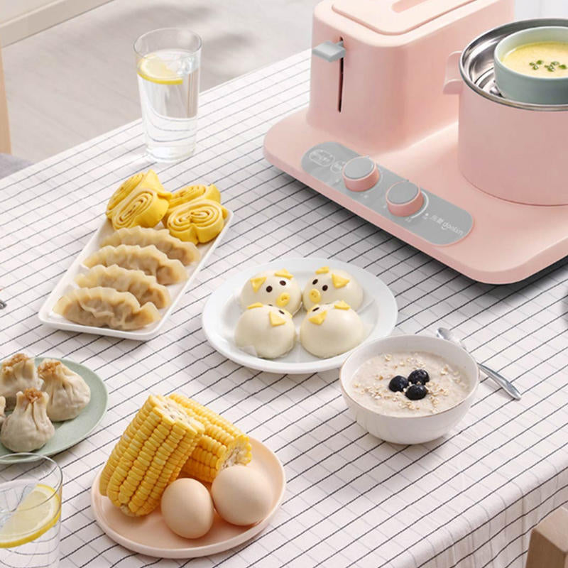 3 in 1 Breakfast Maker Bread Maker Coffee Roaster Household Breakfast Machine Fried Eggs Steamer Pan Image 3