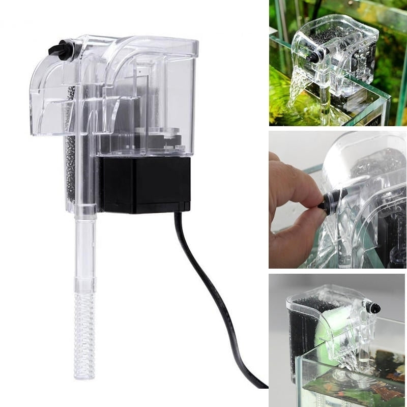 3 in 1 Aquarium Filter Water Oxygen Circulation Pump Fish Tank Waterfall Water Circulation Filter Image 5