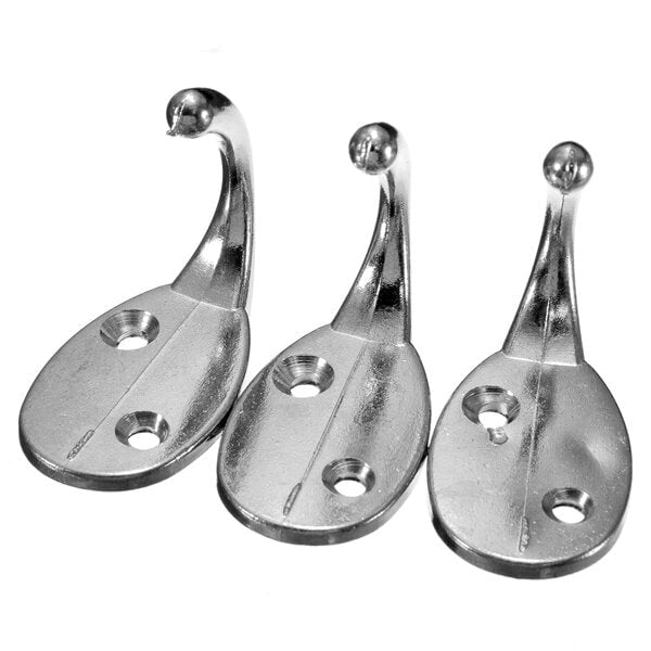 3Pcs Hat Clothes Door Wall Bathroom Towel Single Hook Hanger Image 2