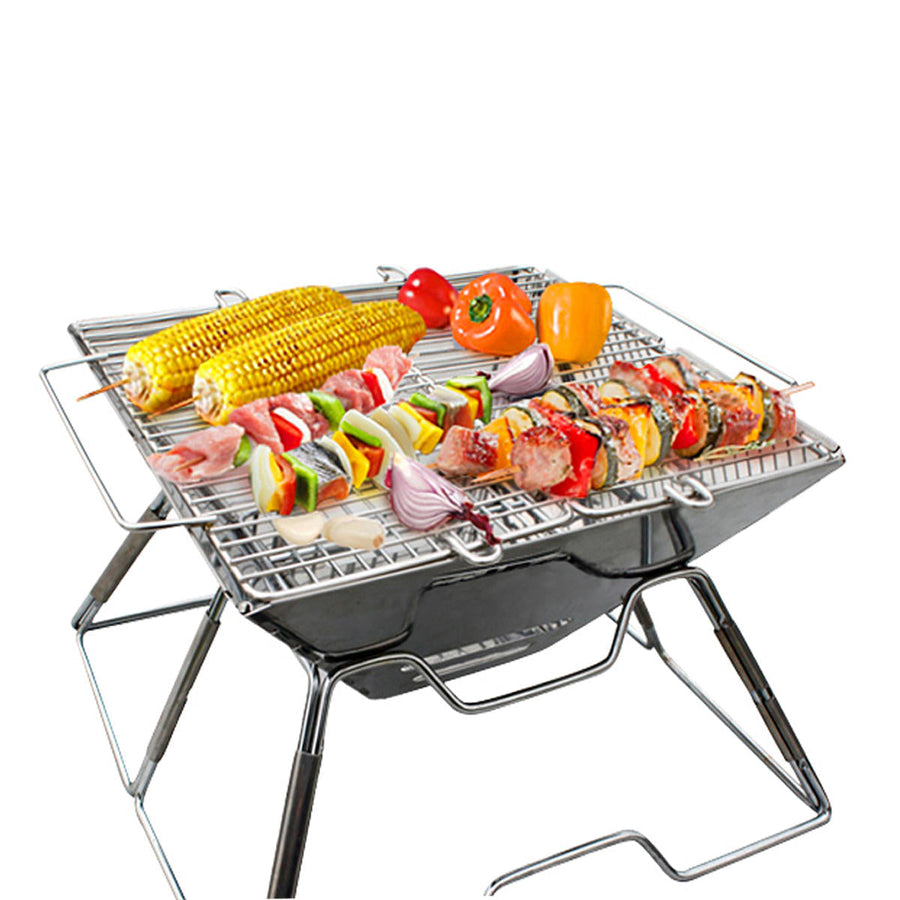 31x31x22cm Folding BBQ Barbecue Grill Portable Outdoor Home BBQ Tools Easy Installation Image 1