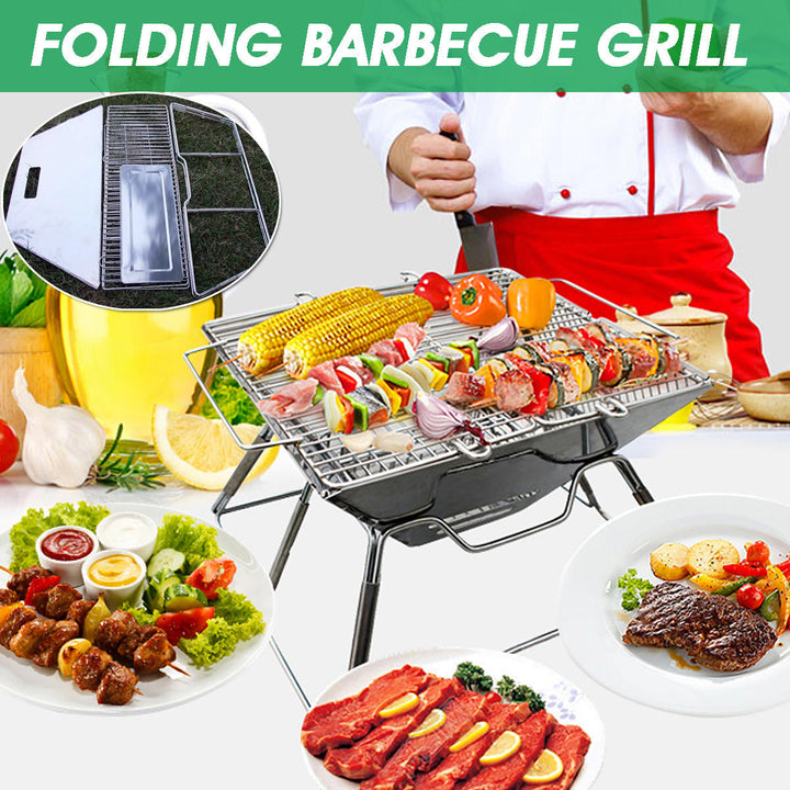 31x31x22cm Folding BBQ Barbecue Grill Portable Outdoor Home BBQ Tools Easy Installation Image 8