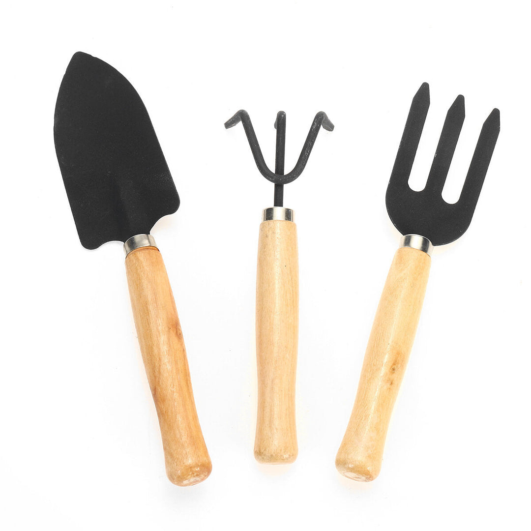 3Pcs Gardening Hand Tools Set Plant Rake Trowel Shovel Loosening Soil Planting Tools Image 1