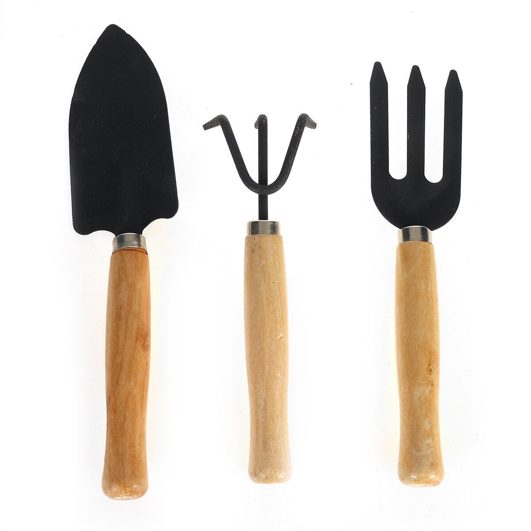 3Pcs Gardening Hand Tools Set Plant Rake Trowel Shovel Loosening Soil Planting Tools Image 2