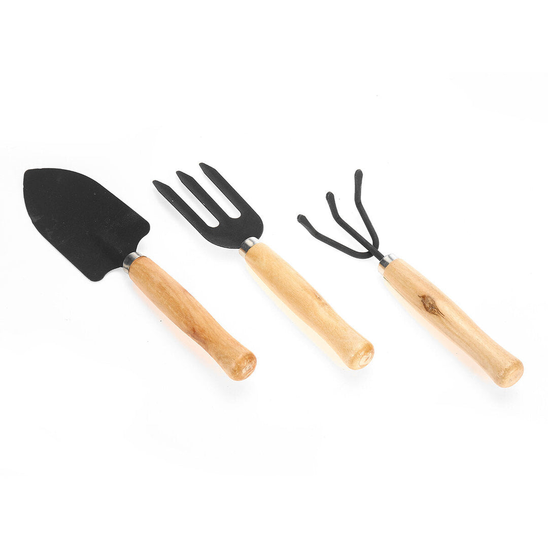 3Pcs Gardening Hand Tools Set Plant Rake Trowel Shovel Loosening Soil Planting Tools Image 3