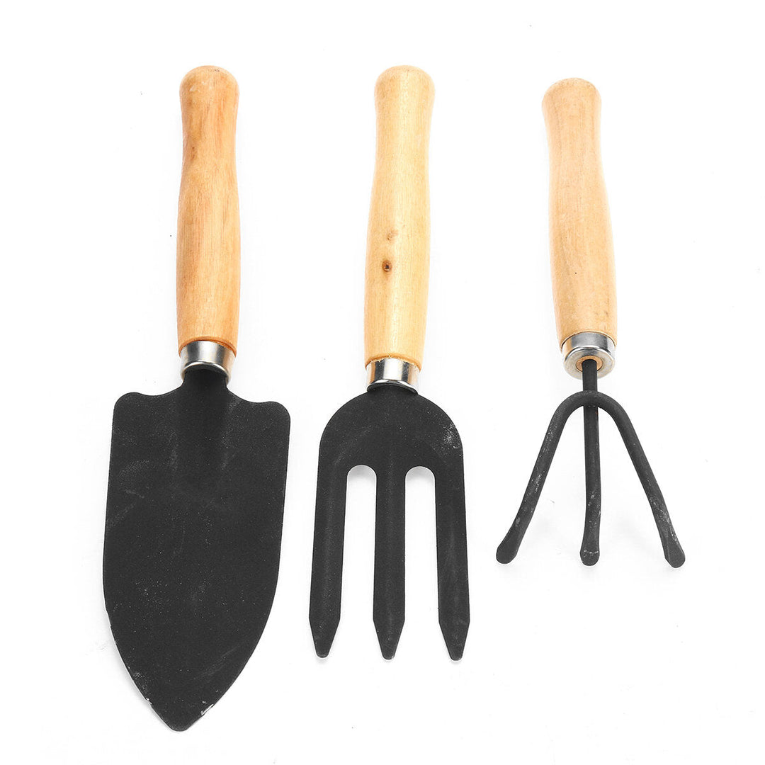 3Pcs Gardening Hand Tools Set Plant Rake Trowel Shovel Loosening Soil Planting Tools Image 5