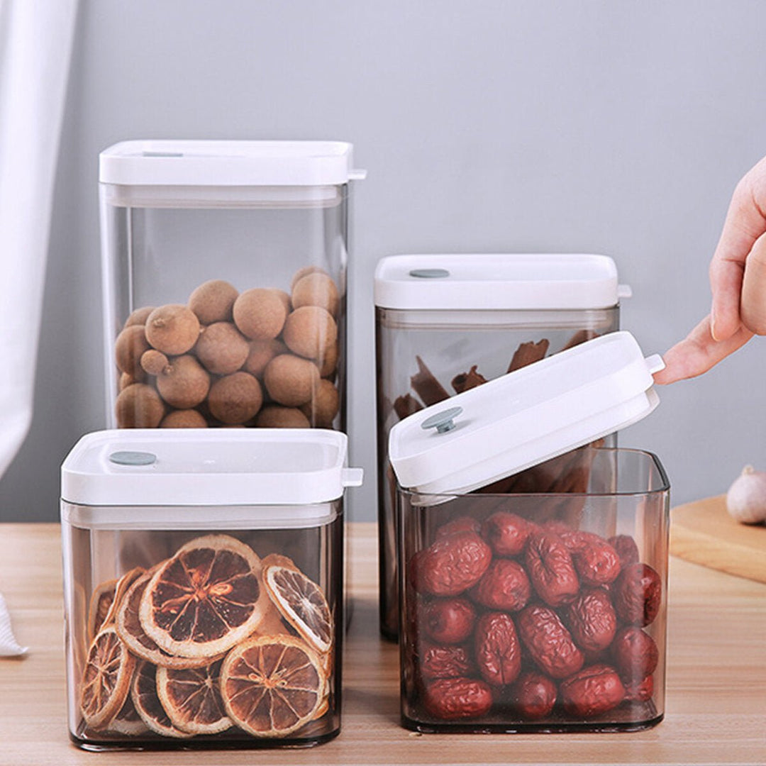 3PCS Dry Food Storage Container Stackable Special Airtight Lids Kitchen Image 4