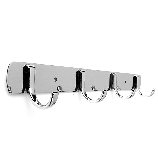 3,4,5,6 Hooks Wall Door Stainless Steel Kitchen Clothes Hook Hanger Image 8