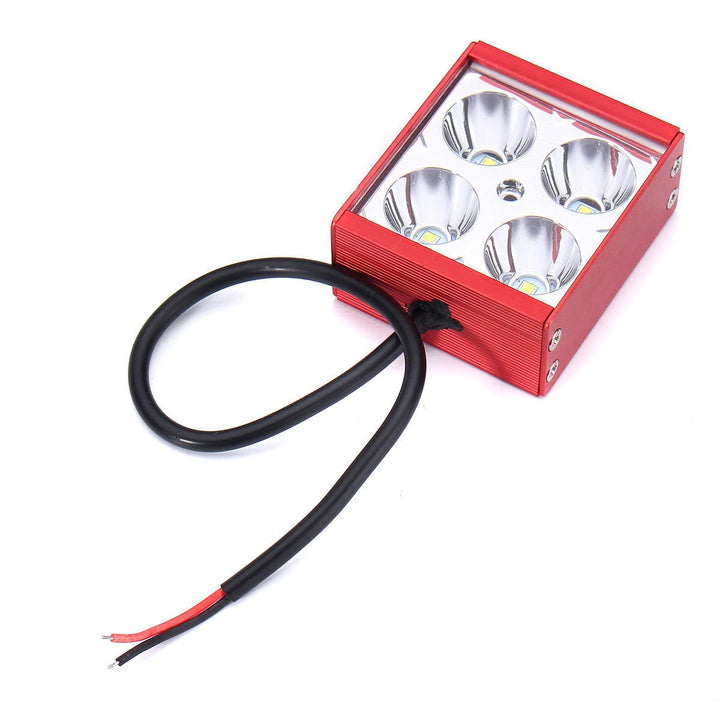 3inche 4LED DC12-24V 12W 2200LM Waterproof Motorcycle Front Bumper Lights Car Network Lights White Light Image 7