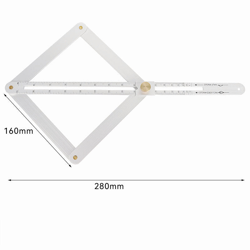 360 Multi-function Diagonal Ruler Protractor Thickened Doors And Windows Trimming Image 4