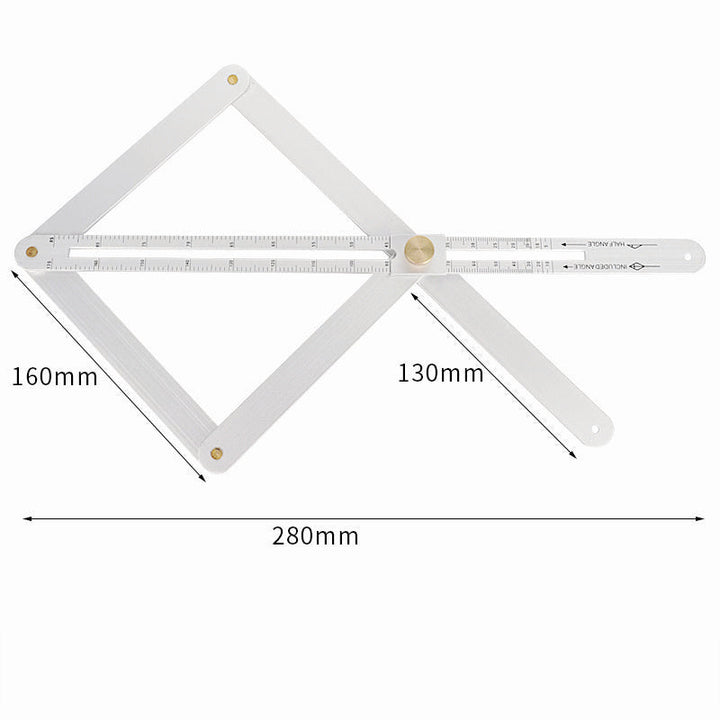 360 Multi-function Diagonal Ruler Protractor Thickened Doors And Windows Trimming Image 5