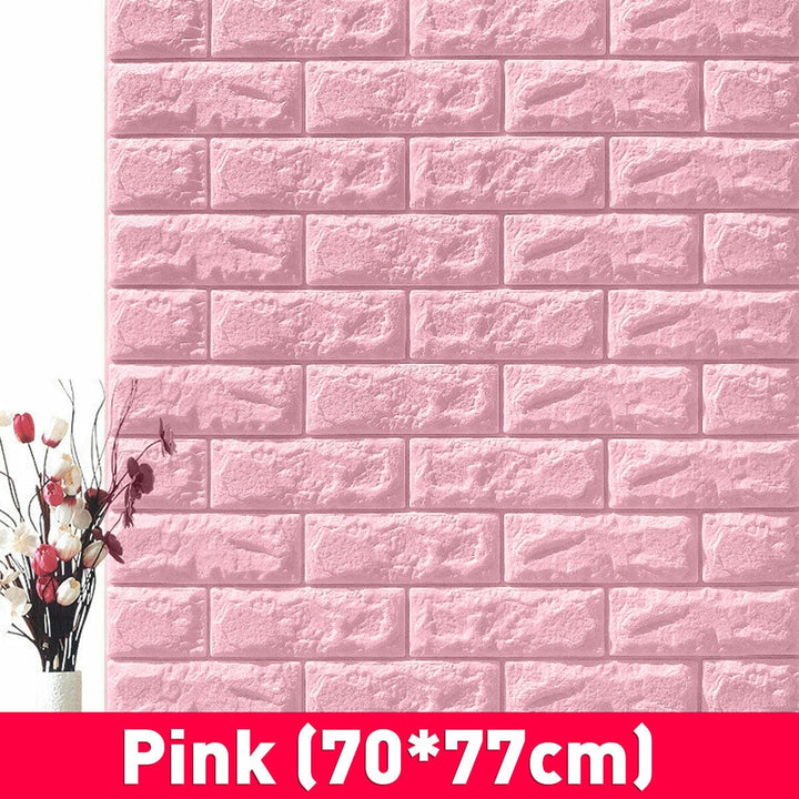 3D DIY Brick Pattern Wallpaper Waterproof Home Living Room Bed Kitchen Image 5