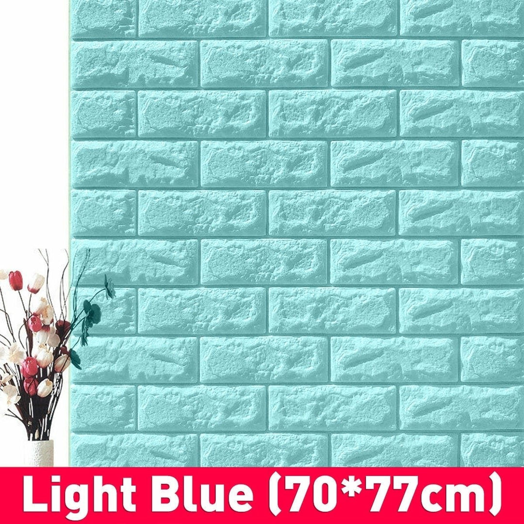 3D DIY Brick Pattern Wallpaper Waterproof Home Living Room Bed Kitchen Image 1