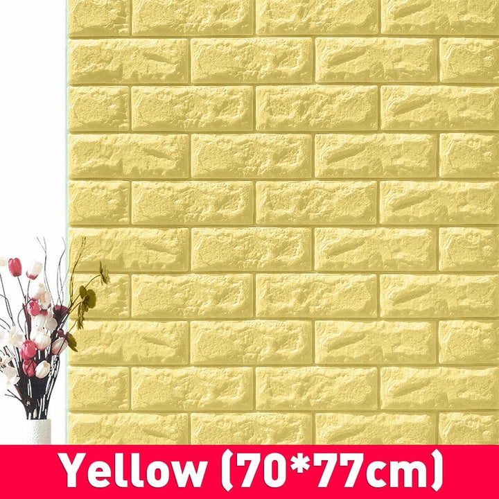 3D DIY Brick Pattern Wallpaper Waterproof Home Living Room Bed Kitchen Image 7