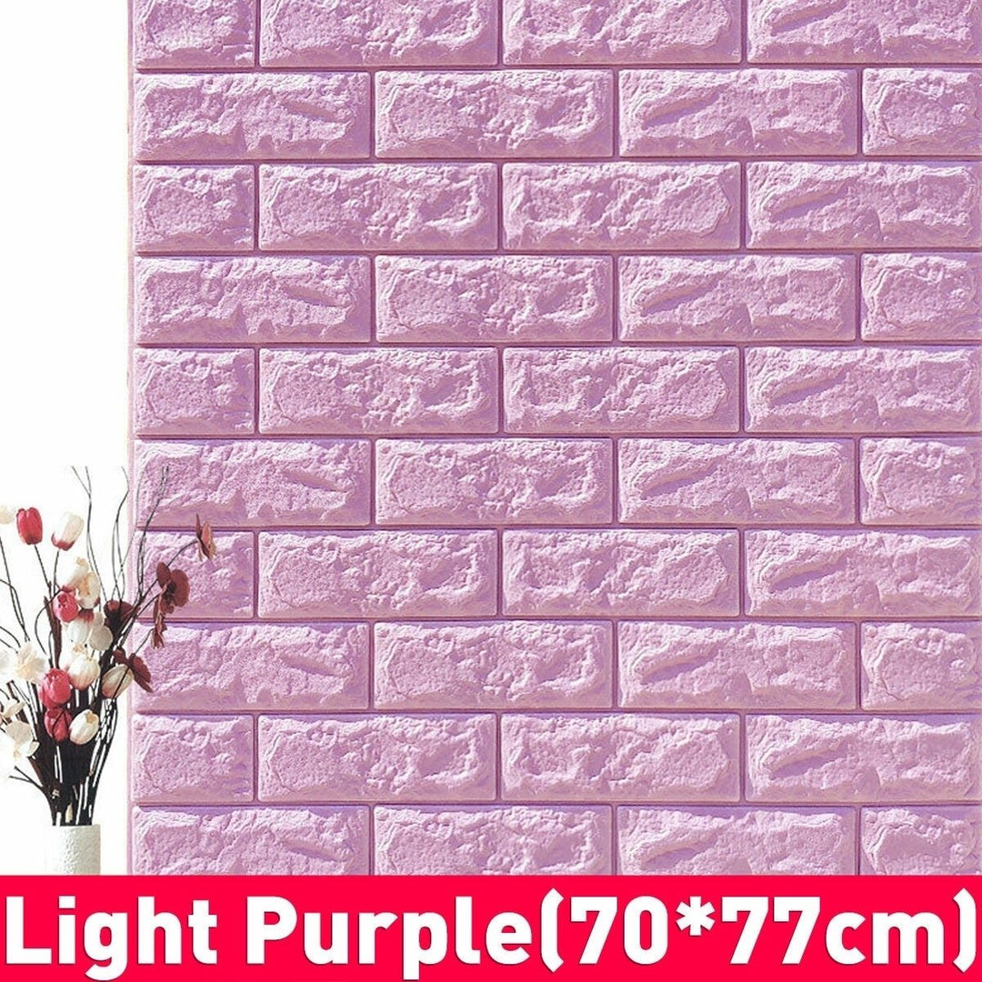 3D DIY Brick Pattern Wallpaper Waterproof Home Living Room Bed Kitchen Image 1