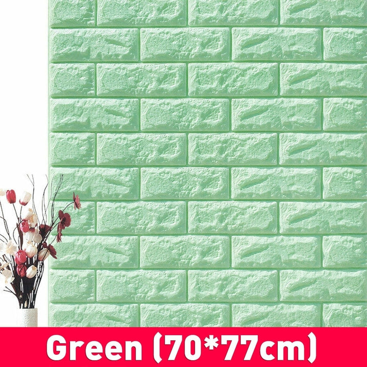 3D DIY Brick Pattern Wallpaper Waterproof Home Living Room Bed Kitchen Image 9