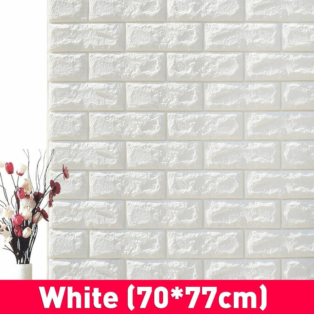 3D DIY Brick Pattern Wallpaper Waterproof Home Living Room Bed Kitchen Image 10